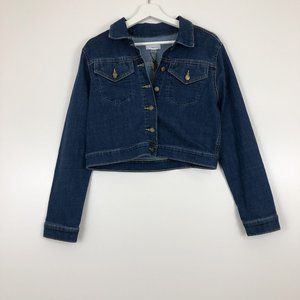 NWT Calvin Klein Crop Jean Jacket